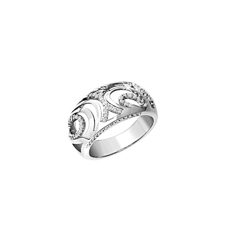 Silberring Damen aus Silber 925 mit Zirkonia