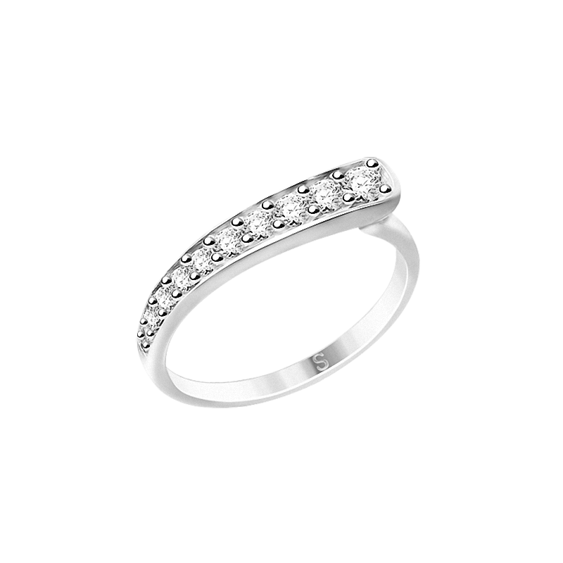 Silberring Damen aus Silber 925 mit Zirkonia