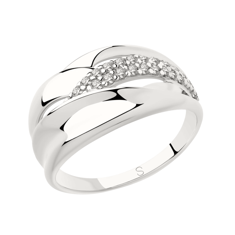 Silberring Damen aus Silber 925 mit Zirkonia