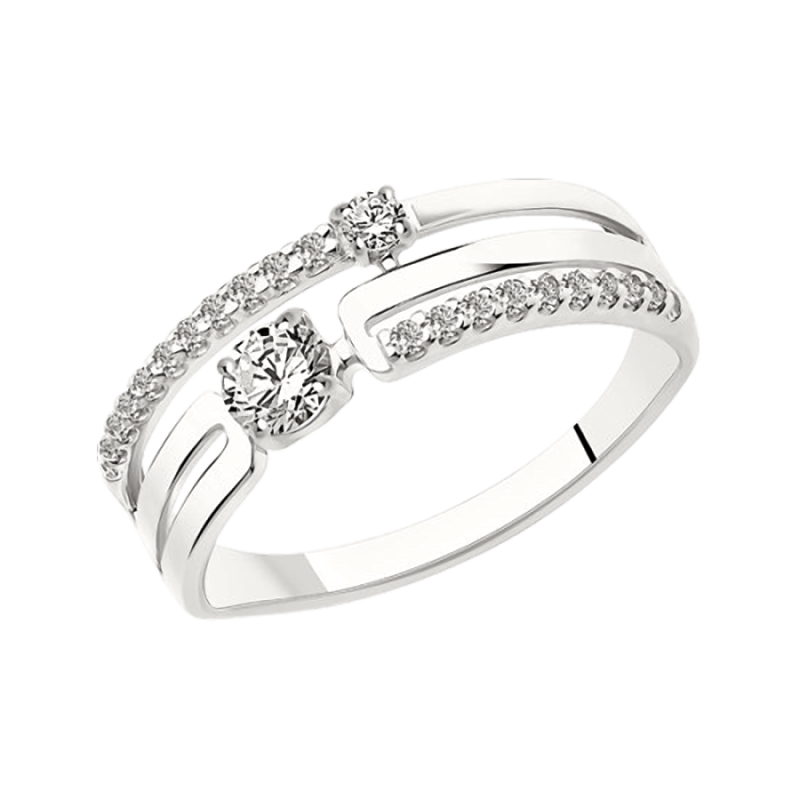 Silberring Damen aus Silber 925 mit Zirkonia