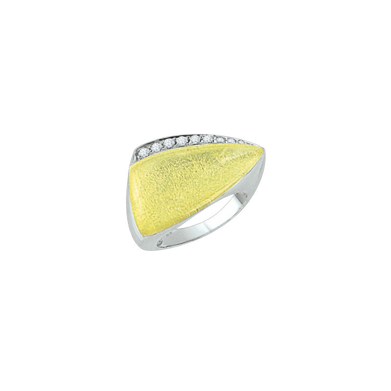 Silberring Damen aus Silber 925 mit Zirkonia und Quarz