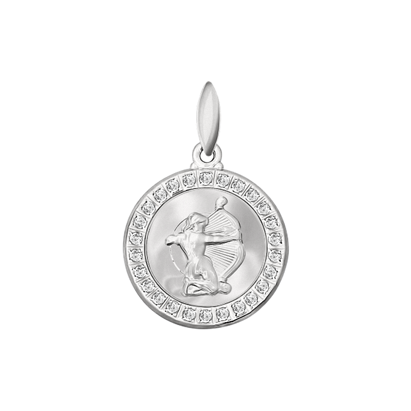 Sternzeichen Anhänger aus Silber 925 mit Zirkonia