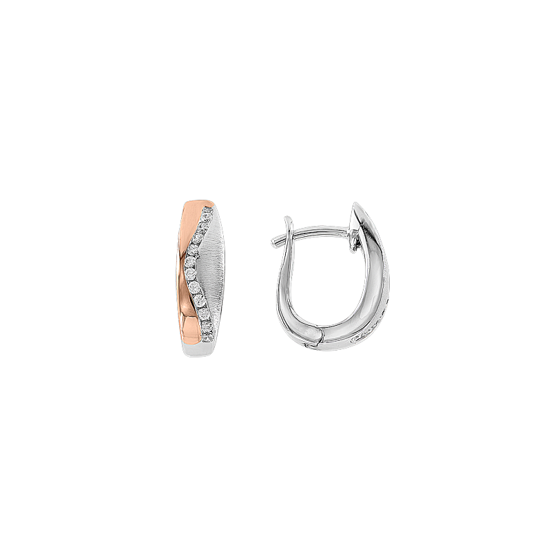 Vergoldete Ohrringe aus Silber 925 mit Zirkonia