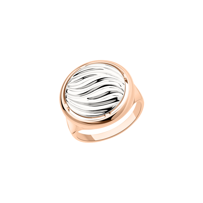 Vergoldeter Ring aus Silber 925