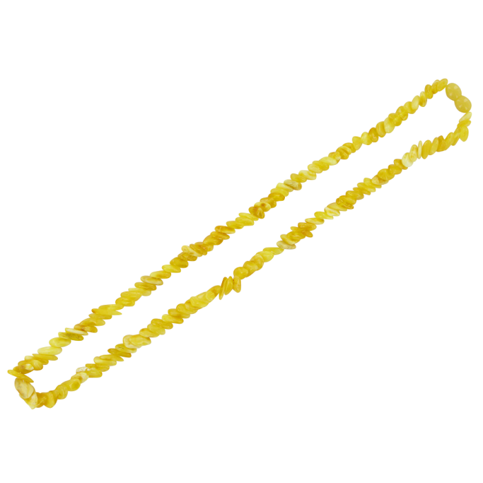 Bernsteinkette aus baltischem Naturbernstein – Honigfarben, Bernsteinperlen 3–6 mm