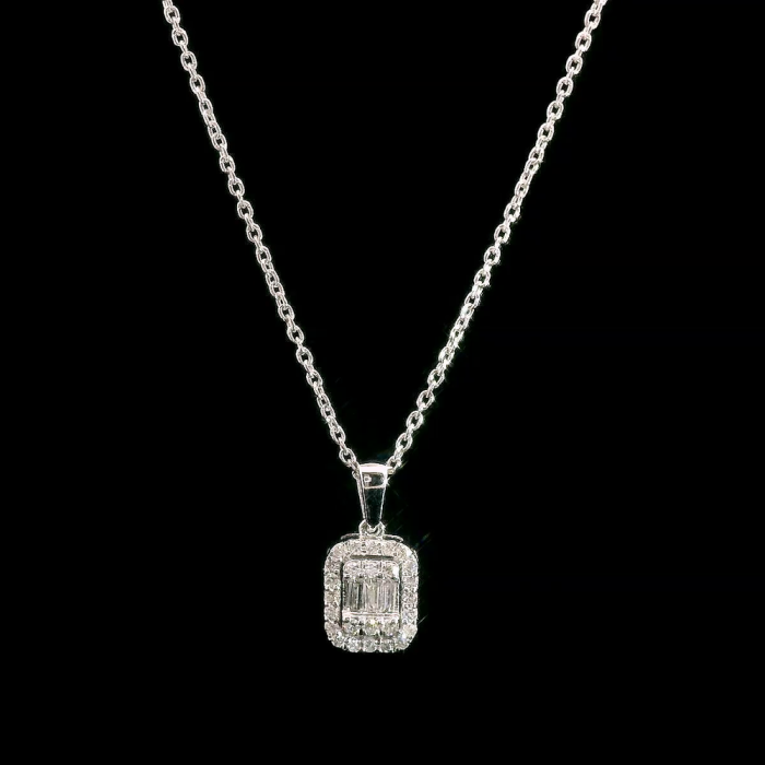 Kette aus Weißgold 585 mit Brillant