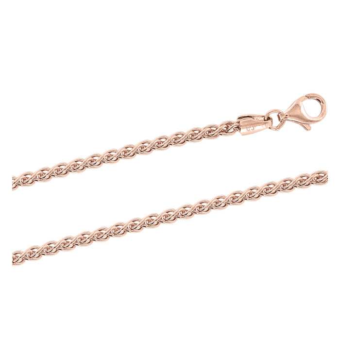 Kette aus Silber 925, rotgold vergoldet