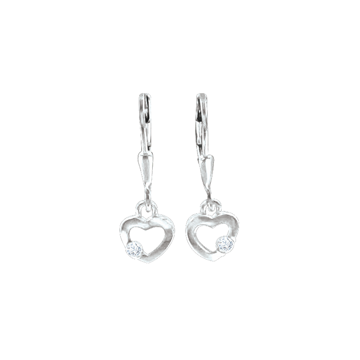 Kinder Ohrhänger aus Silber 925 mit Zirkonia