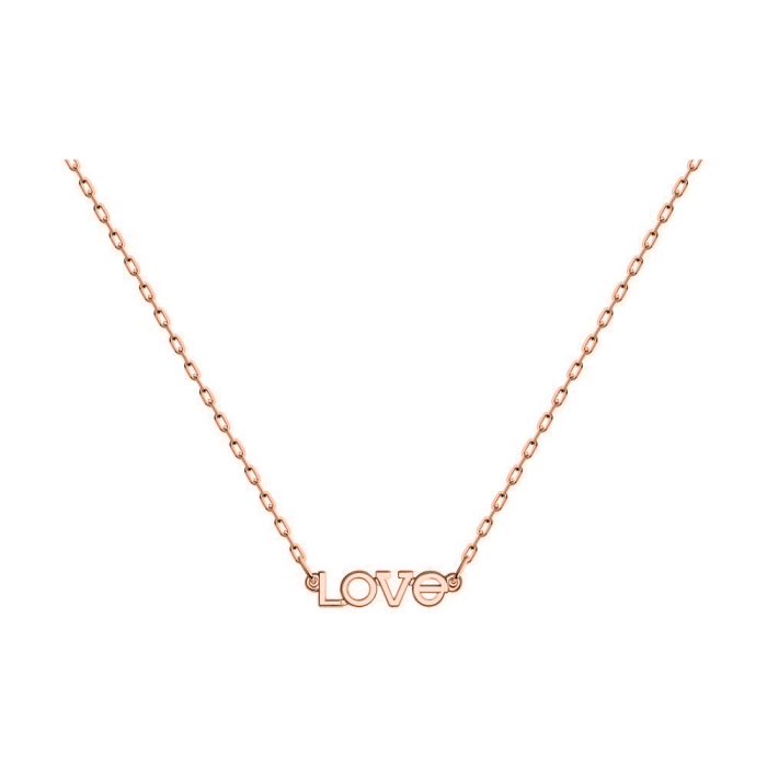 Kette mit Anhänger aus Rotgold 585