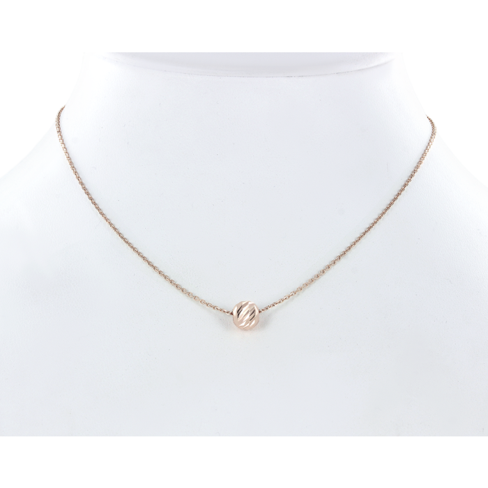 Kette mit Anhänger aus Rotgold 585
