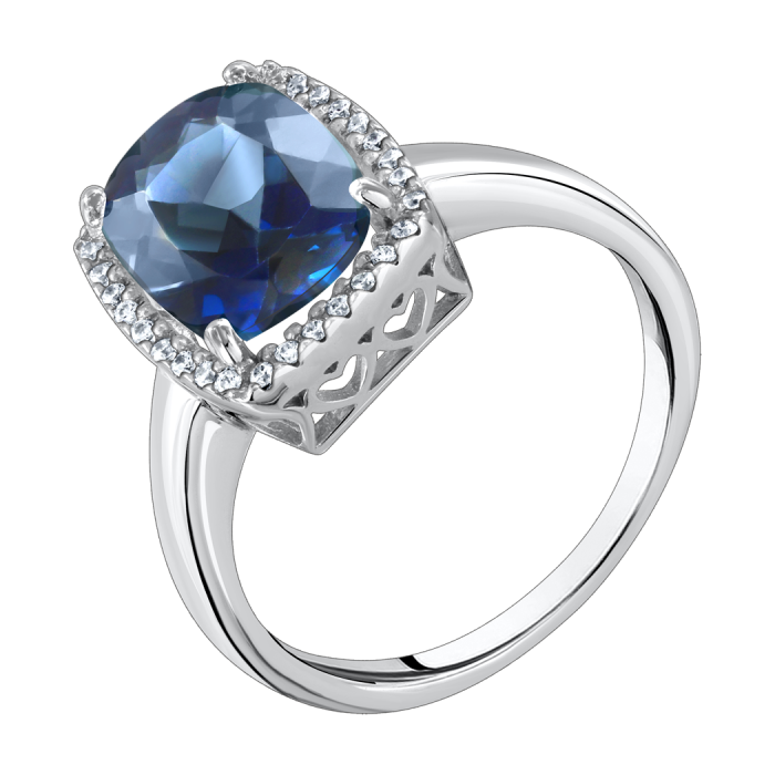 Silberring Damen aus Silber 925 mit Topas und Zirkonia