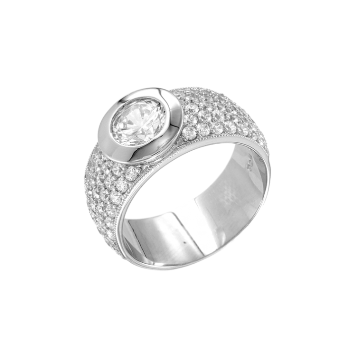 Silberring Damen aus Silber 925 mit Zirkonia