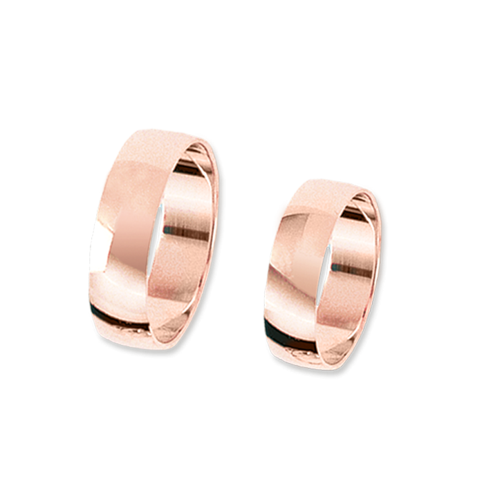 Trauring aus Rotgold 585