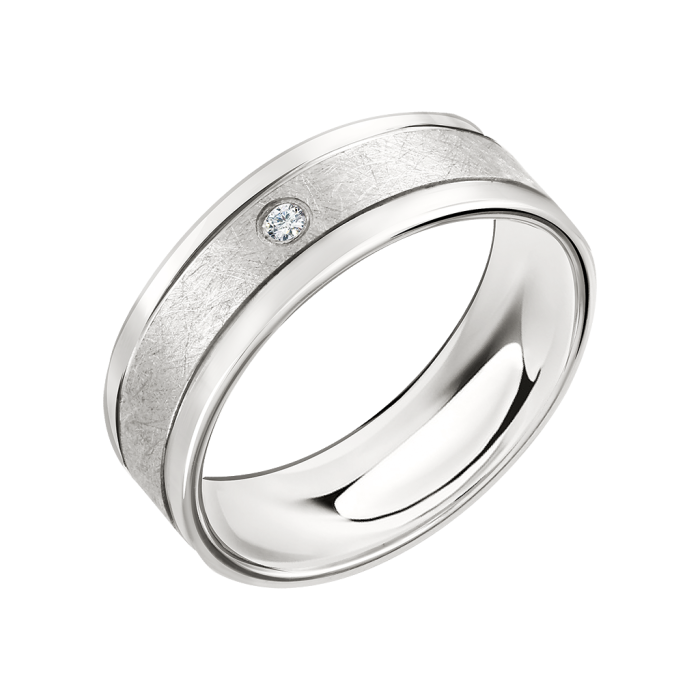 Trauring aus Silber 925 mit Zirkonia