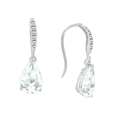 Ohrhänger aus Silber 925 mit Zirkonia