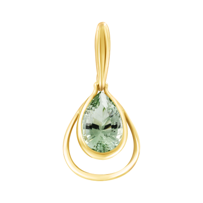 Anhänger aus Gelbgold 585 mit Amethyst