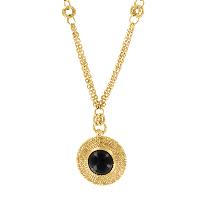 Anhänger aus Gelbgold 585 mit Onyx