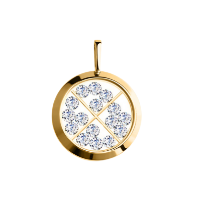 Anhänger aus Gelbgold 585 mit Zirkonia