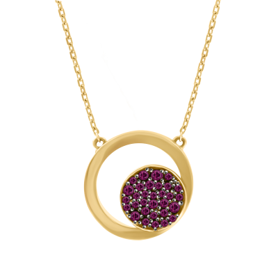 Anhänger aus Gelbgold 585 mit Zirkonia