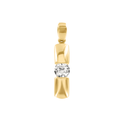 Anhänger aus Gelbgold 585 mit Zirkonia