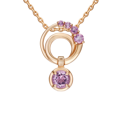 Anhänger aus Rotgold 585 mit Amethyst