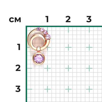 Anhänger aus Rotgold 585 mit Amethyst