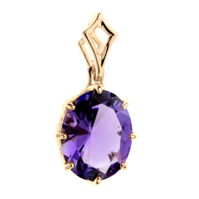 Anhänger aus Rotgold 585 mit Amethyst