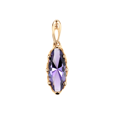 Anhänger aus Rotgold 585 mit Amethyst
