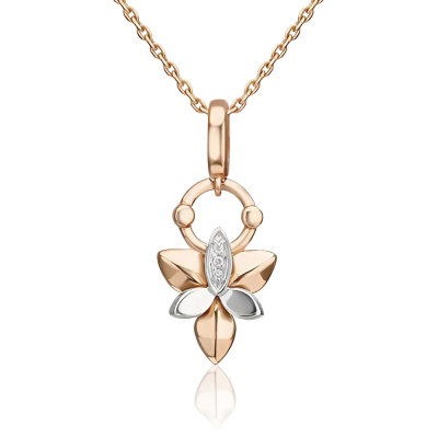 Anhänger aus Rotgold 585 mit Brillant