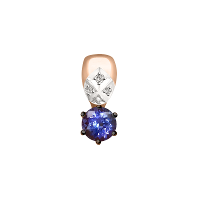 Anhänger aus Rotgold 585 mit Brillant
