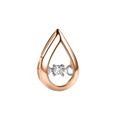 Anhänger aus Rotgold 585 mit Brillant
