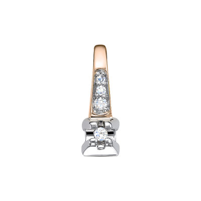 Anhänger aus Rotgold 585 mit Brillant