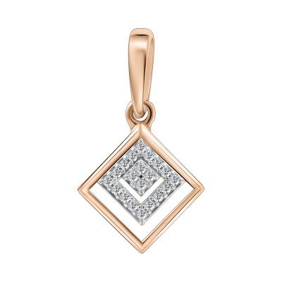 Anhänger aus Rotgold 585 mit Brillant