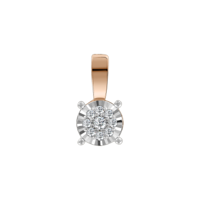 Anhänger aus Rotgold 585 mit Brillant
