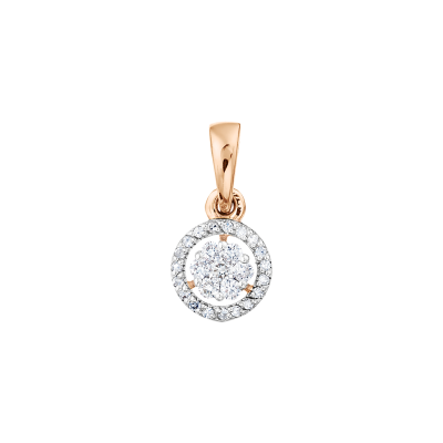 Anhänger aus Rotgold 585 mit Brillant