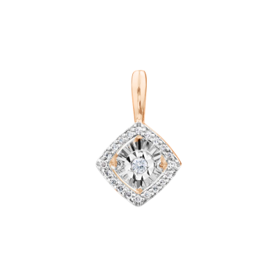 Anhänger aus Rotgold 585 mit Brillant