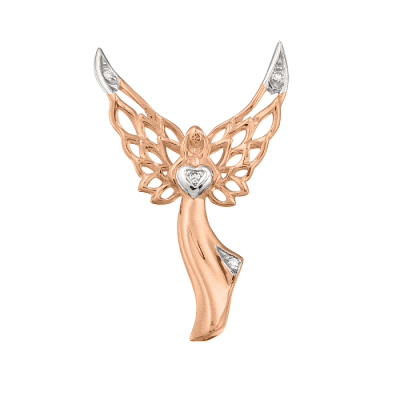 Anhänger aus Rotgold 585 mit Brillant