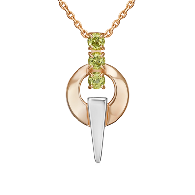 Anhänger aus Rotgold 585 mit Chrysolith