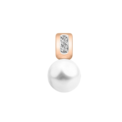 Anhänger aus Rotgold 585 mit Perle