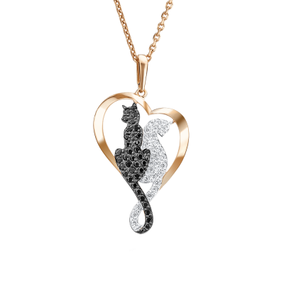 Anhänger aus Rotgold 585 mit Zirkonia