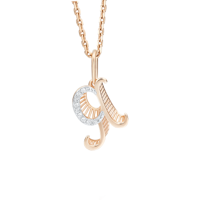 Anhänger aus Rotgold 585 mit Zirkonia