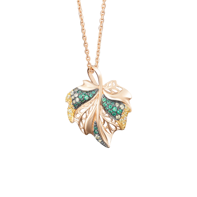 Anhänger aus Rotgold 585 mit Zirkonia