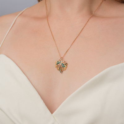 Anhänger aus Rotgold 585 mit Zirkonia