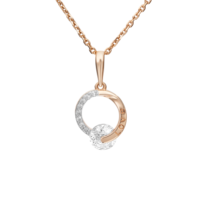 Anhänger aus Rotgold 585 mit Zirkonia
