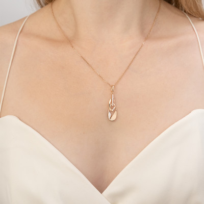Anhänger aus Rotgold 585 mit Zirkonia