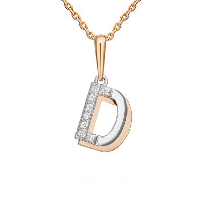 Anhänger aus Rotgold 585 mit Zirkonia
