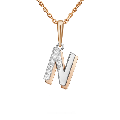 Anhänger aus Rotgold 585 mit Zirkonia