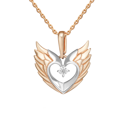 Anhänger aus Rotgold 585 mit Zirkonia