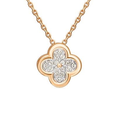 Anhänger aus Rotgold 585 mit Zirkonia