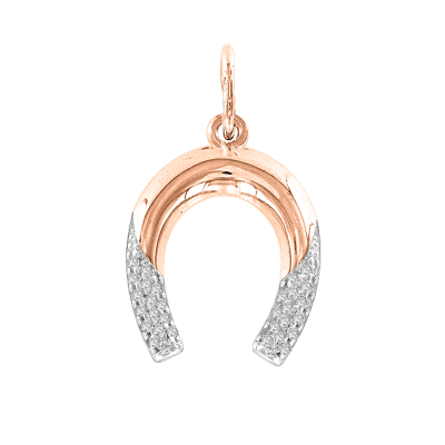 Anhänger aus Rotgold 585 mit Zirkonia